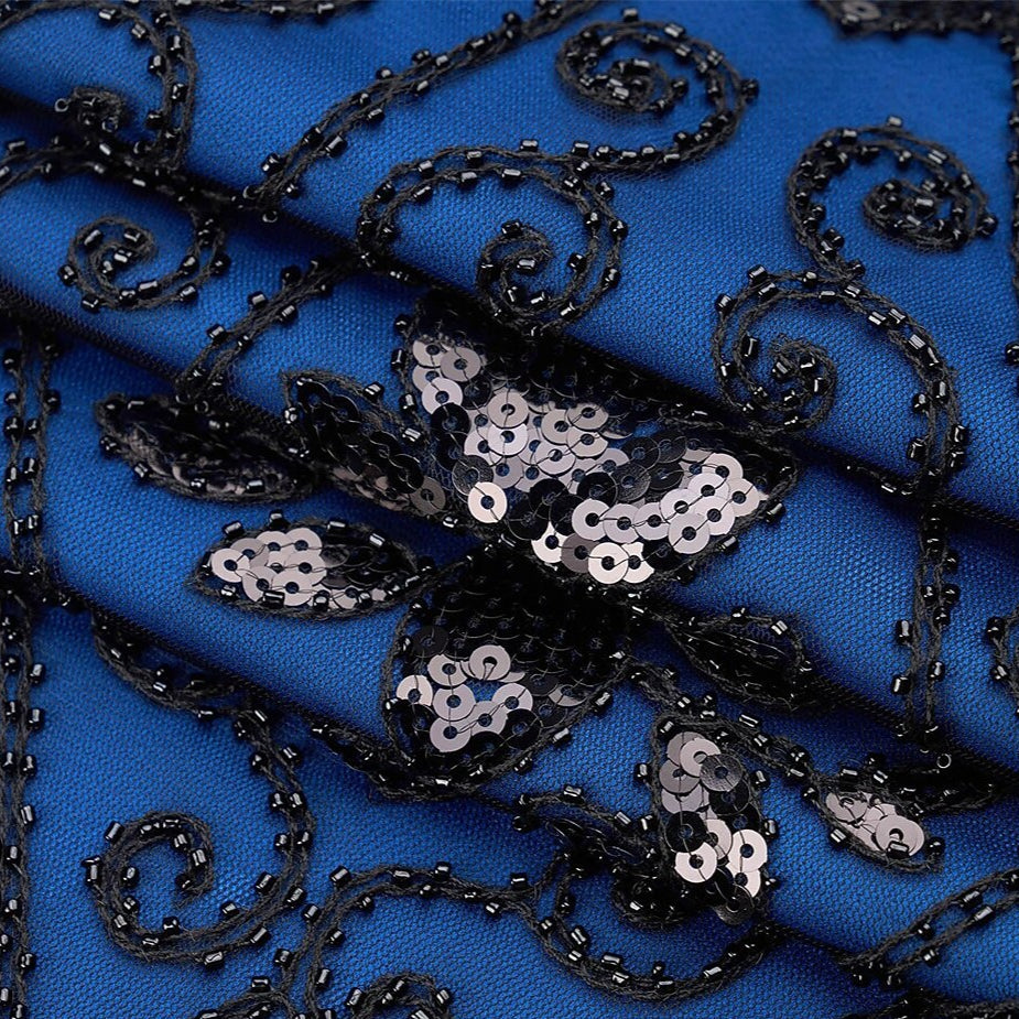 Art Deco Beaded Flapper Dress with ACCs