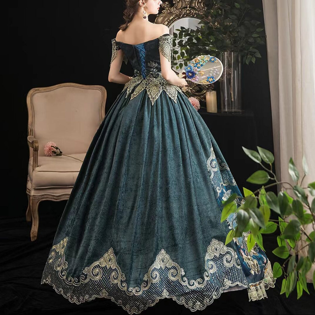 Victorian Crinoline Style Ball Gown
