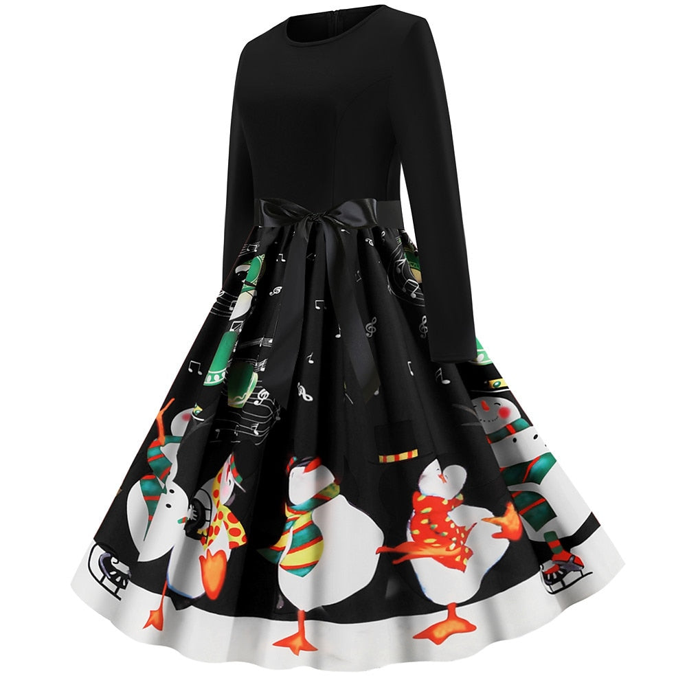 Christmas Santa Claus A-Line Dress