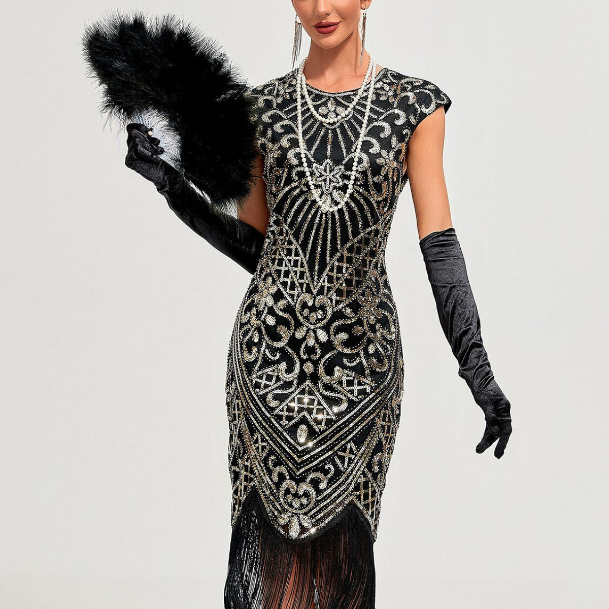 Art Deco Beading Flapper Dress