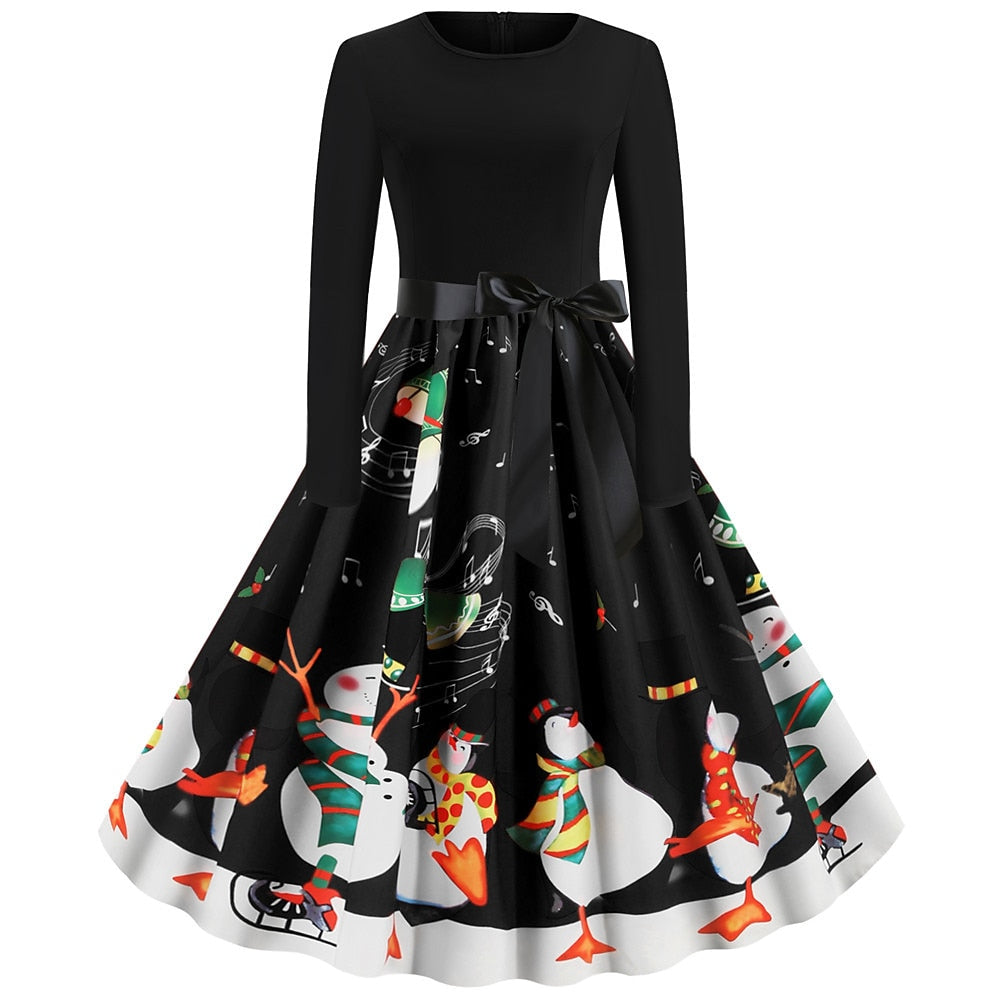 Christmas Santa Claus A-Line Dress
