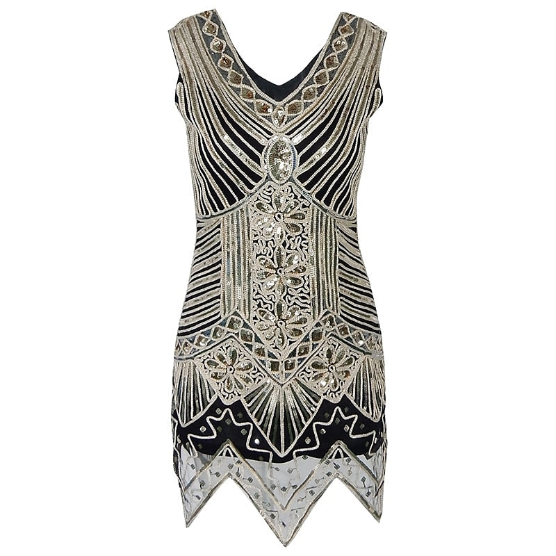 Sparkly Sequin Bodycon Flapper Dress