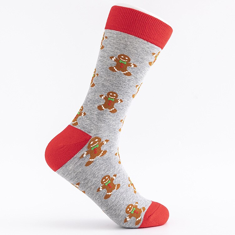 4PCS Christmas Patterned Socks